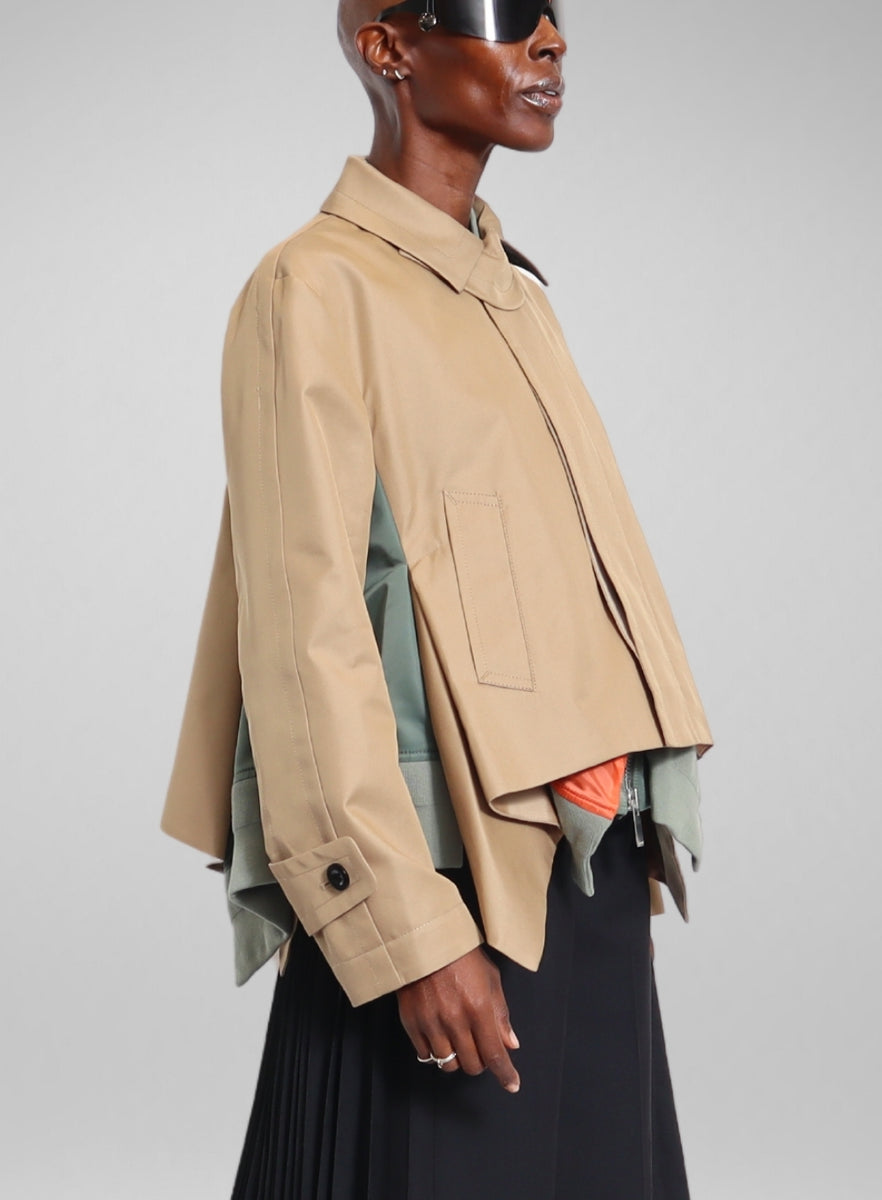 SACAI | Cotton Gabardine Nylon Twill Mix Blouson – Joan Shepp