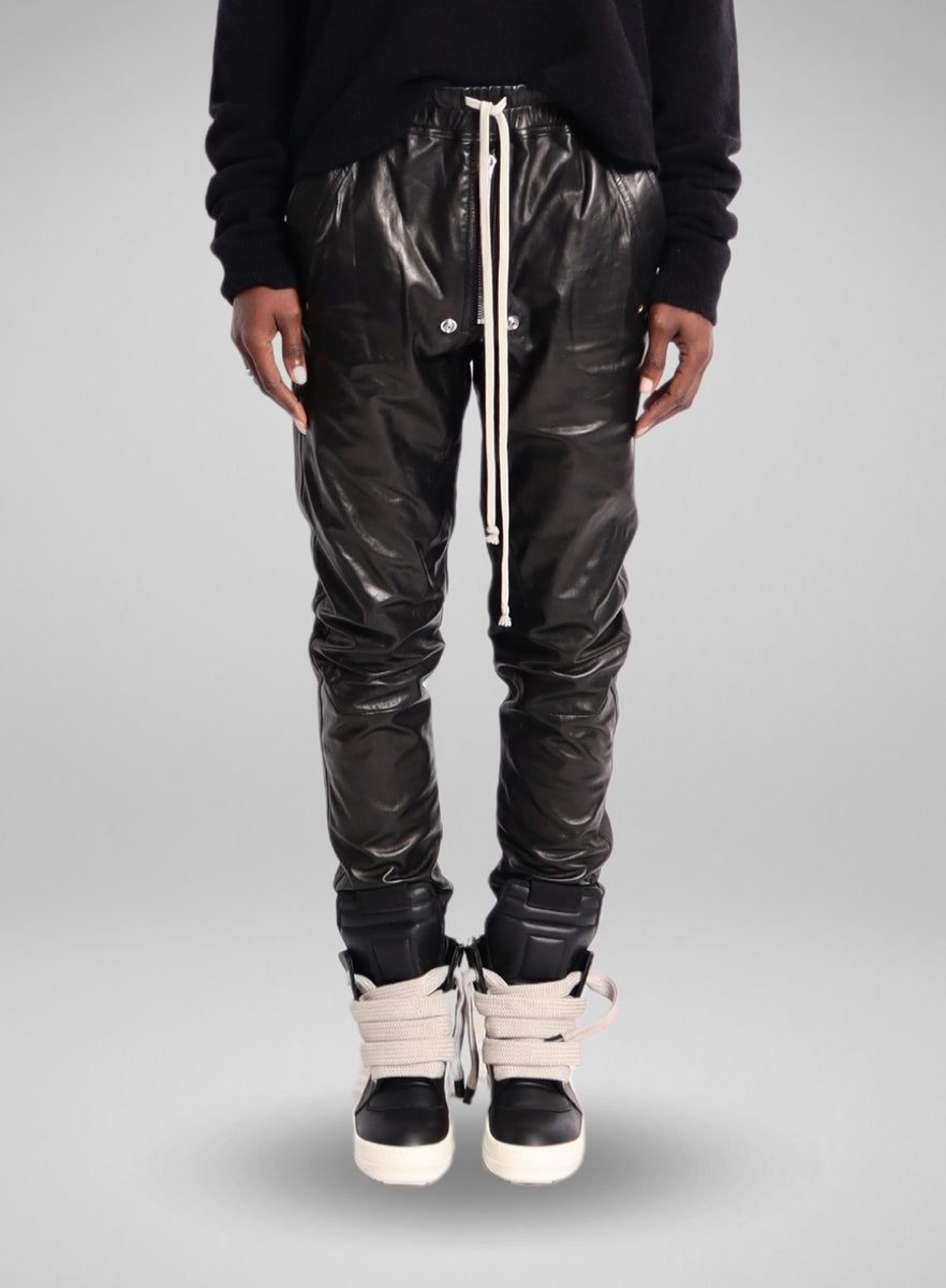 RICK OWENS | Leather Bela Joggers – Joan Shepp