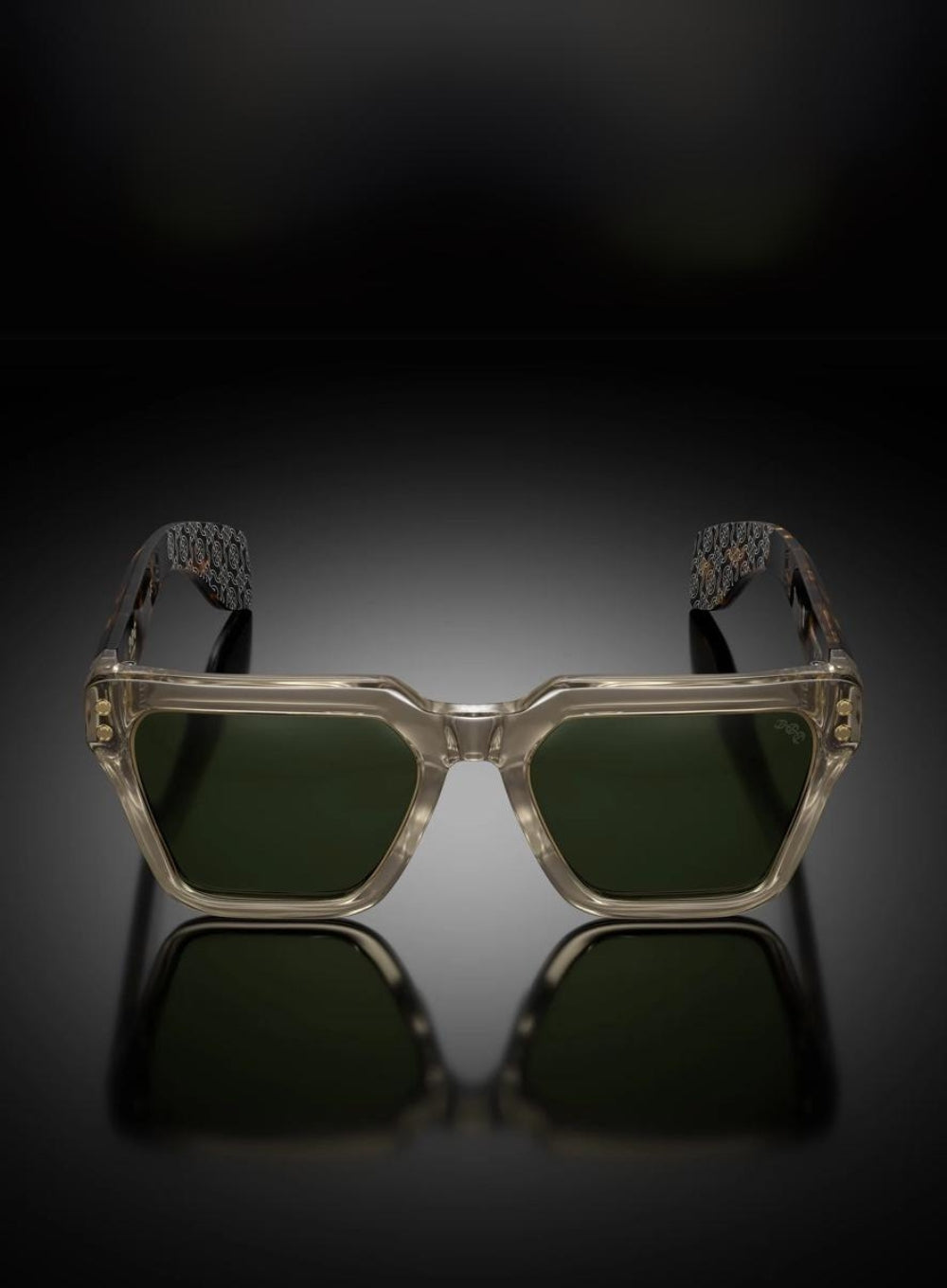 HOORSENBUHS | Model X Wheat Crystal Frame Sunglasses