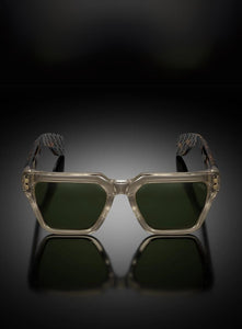 HOORSENBUHS | Model X Wheat Crystal Frame Sunglasses