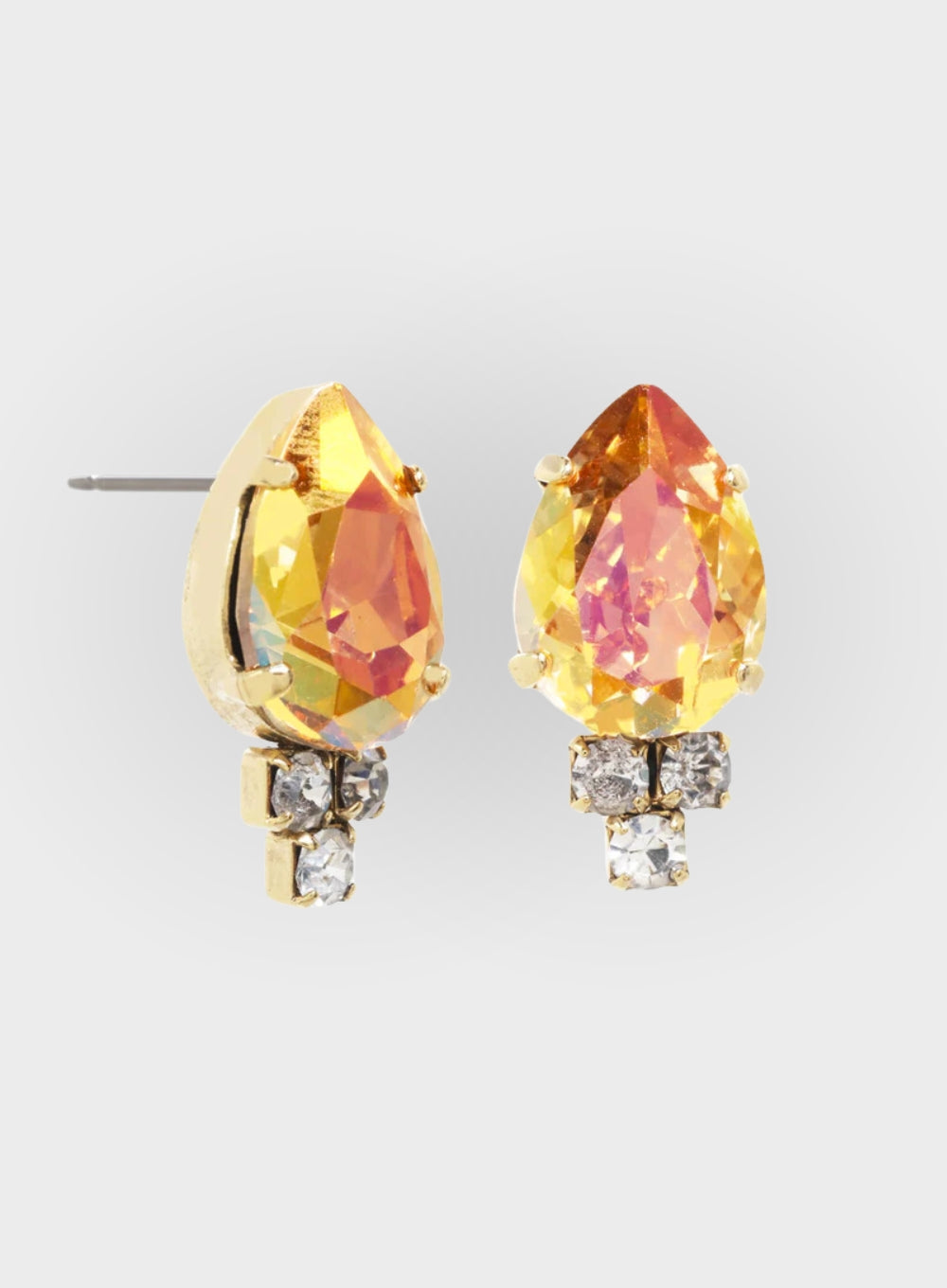 TOVA | Vienna Stud Earrings In Watermelon Peach Brandy