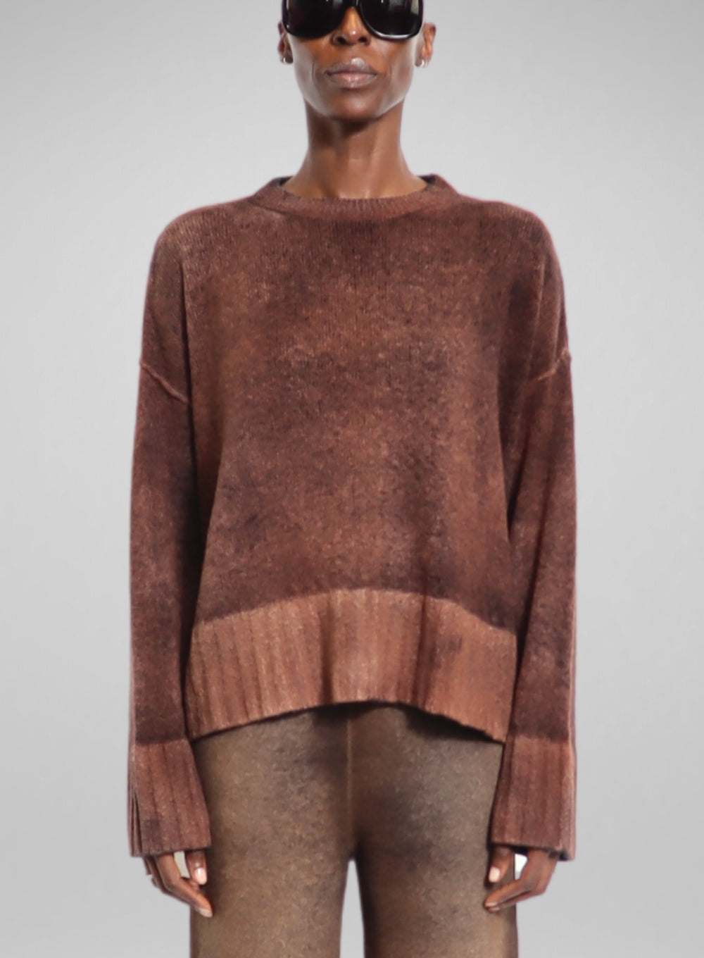 AVANT TOI | Mini Bouclè Round Neck Pullover