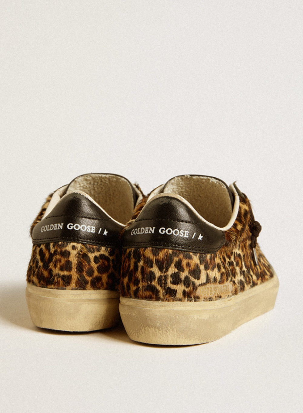 GOLDEN GOOSE | Soul-Star Leopard Print Calf Hair Sneaker