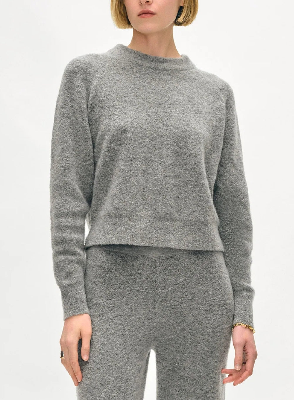 WHITE + WARREN | Boucle Cashmere Blend Sweatshirt