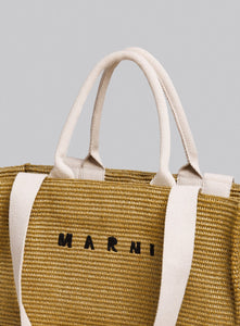 MARNI | Large Raffia Basket Tote