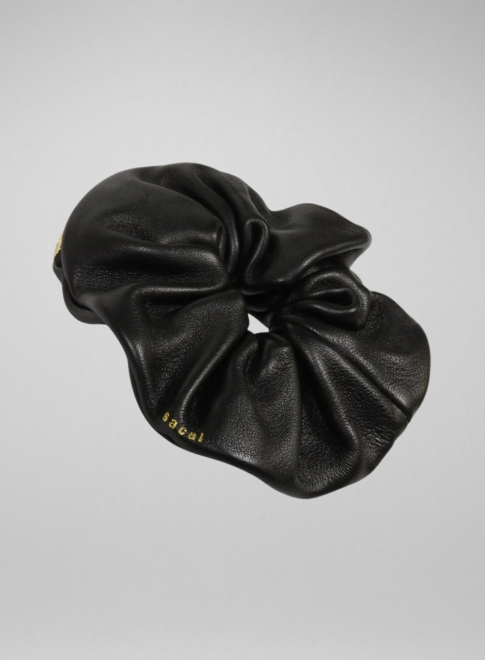 SACAI | Leather Scrunchie Zip Pouch