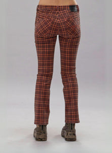 R13 | Kick Fit Auburn Plaid Jean