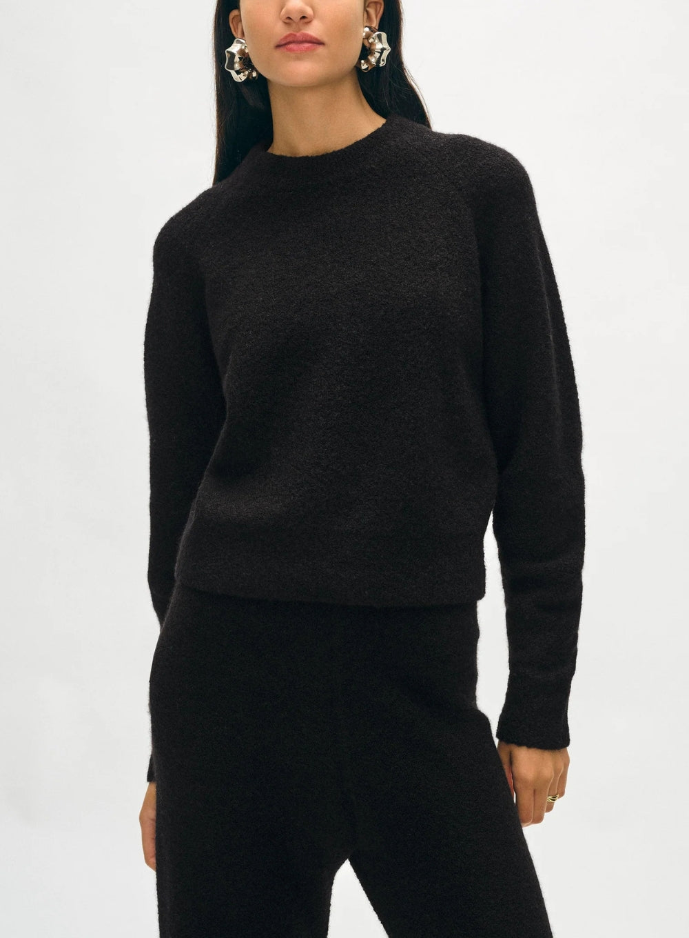 WHITE + WARREN | Boucle Cashmere Blend Sweatshirt