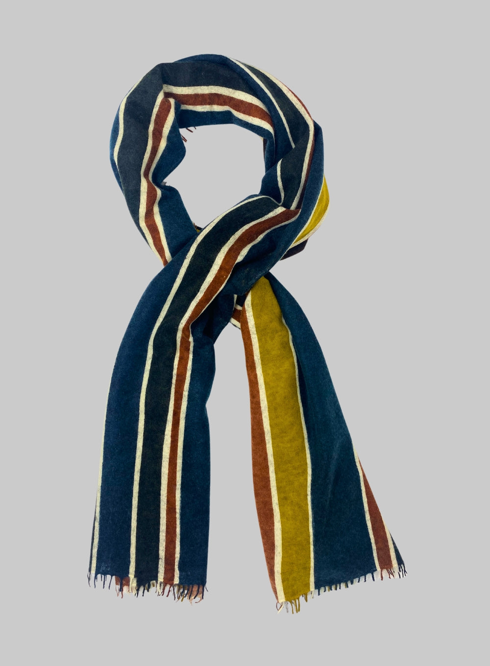 KAS | Stripe Combo Felted Scarf