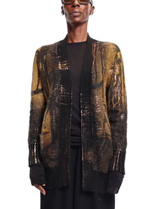 AVANT TOI | Laminated Jacquard Punk Shawl Cardigan – Joan Shepp