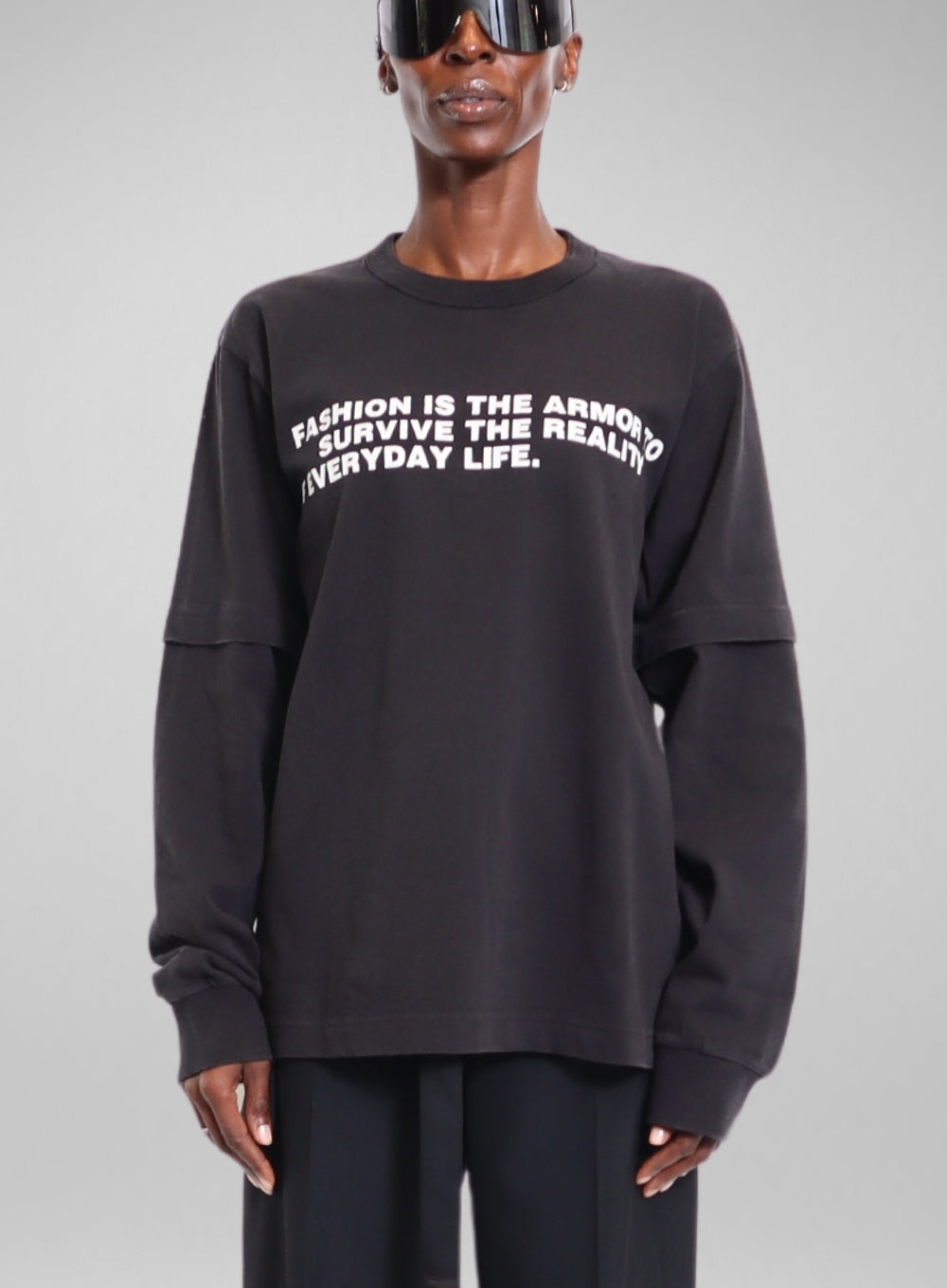 SACAI | Graphic Print Long Sleeve Tee