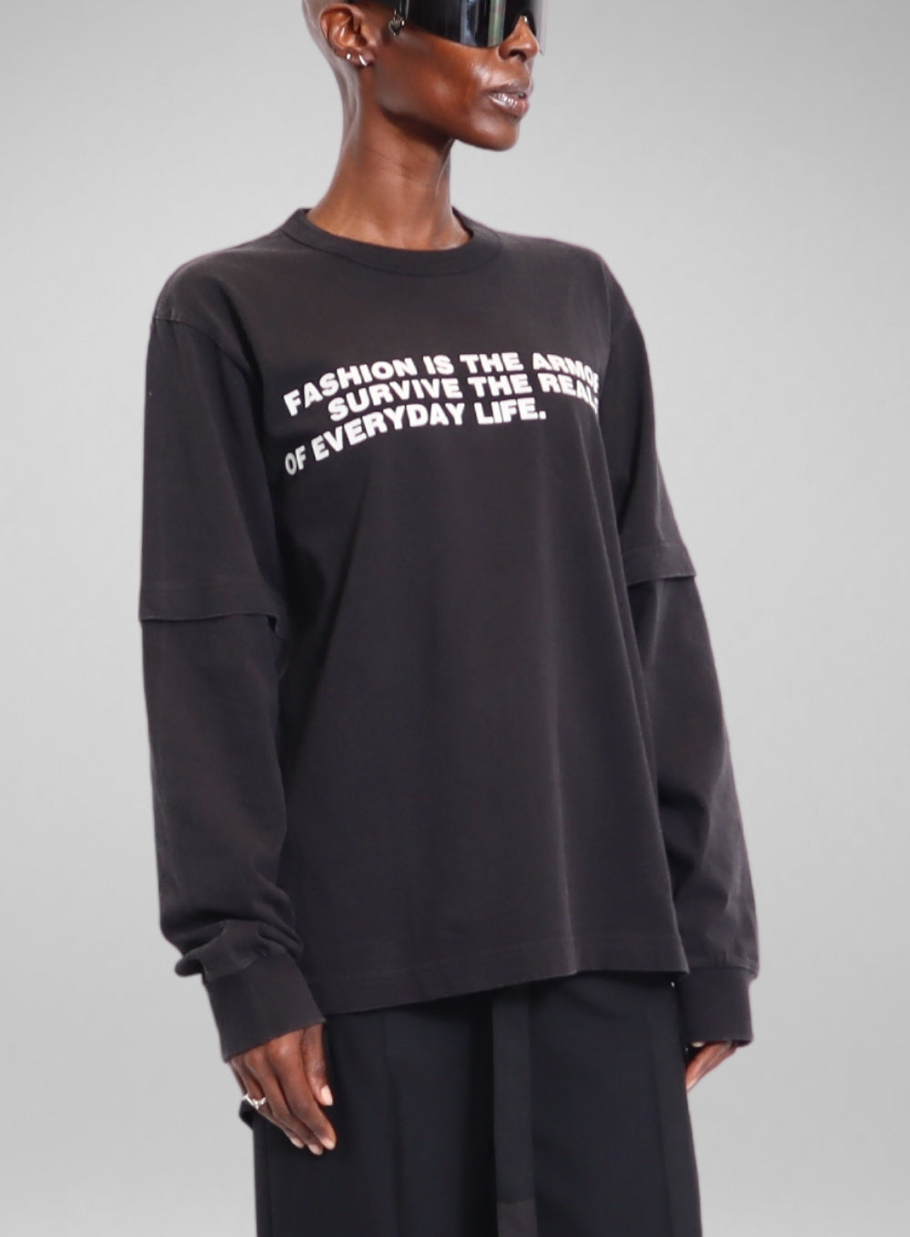 SACAI | Graphic Print Long Sleeve Tee