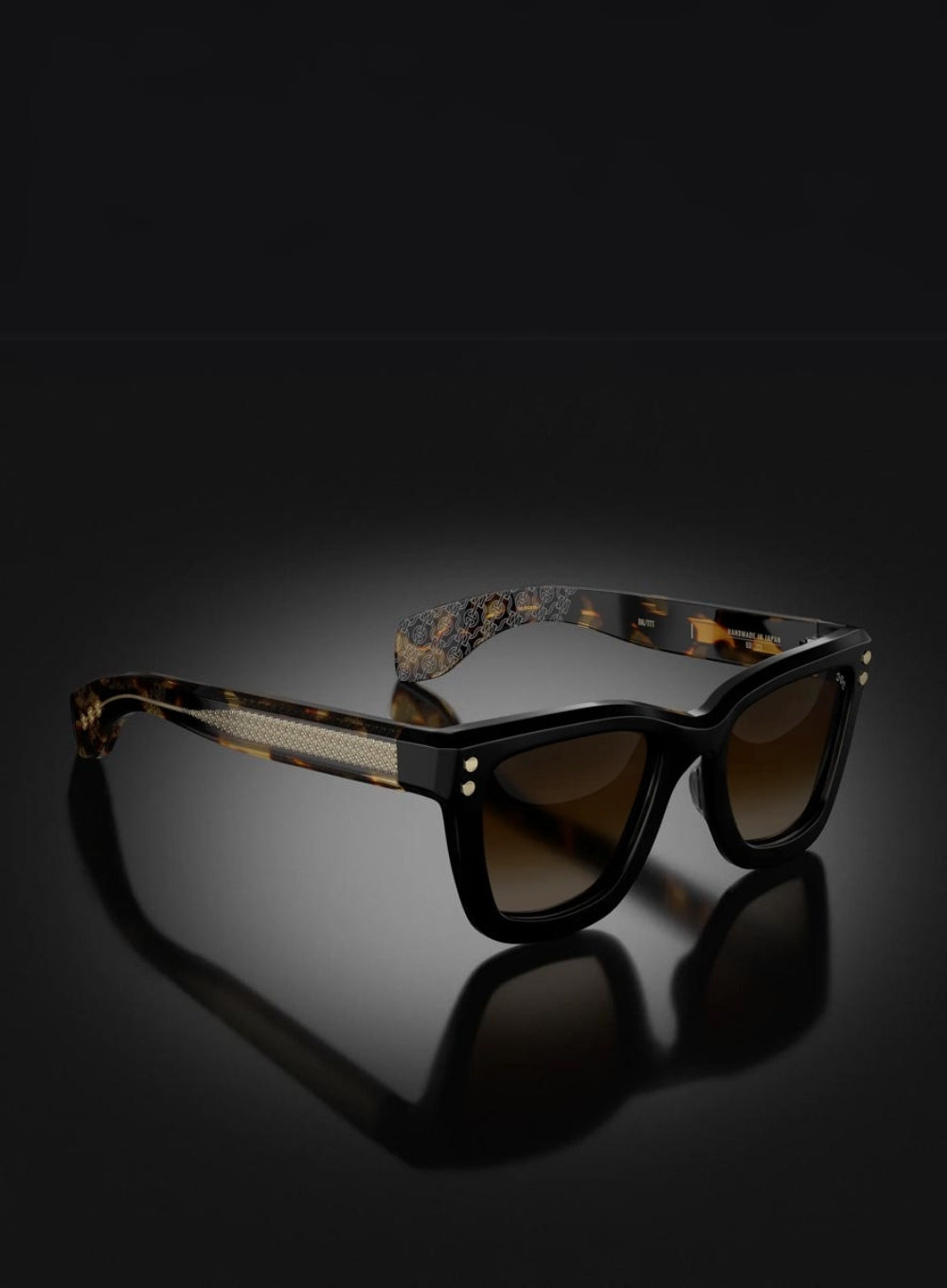 HOORSENBUHS | Model I Black Tortoise Fade Frame Sunglasses