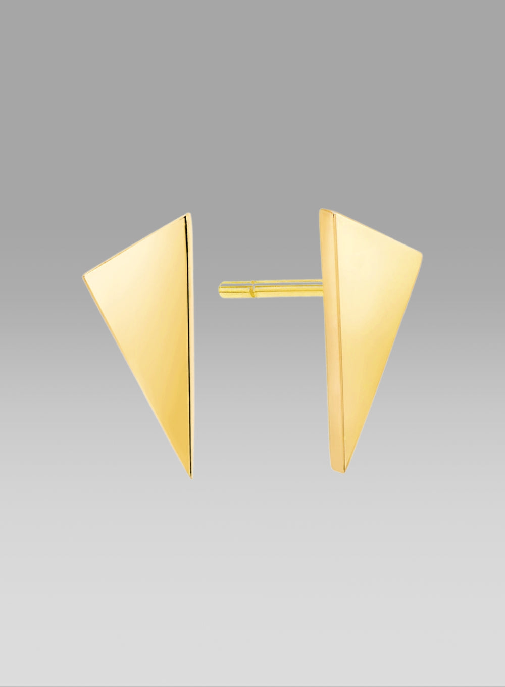 RACHEL KATZ | Mini Yellow Gold Triangle Stud Earrings