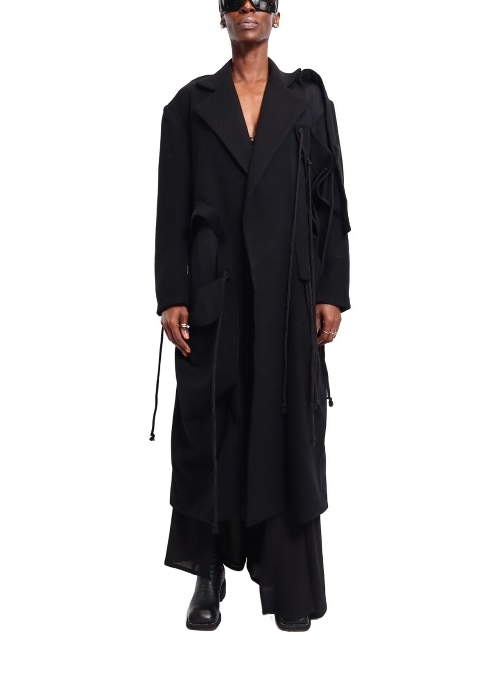 YOHJI YAMAMOTO | Long Cut-Out Coat