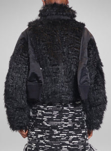 SACAI | Faux Fur Nylon Twill Mix Blouson