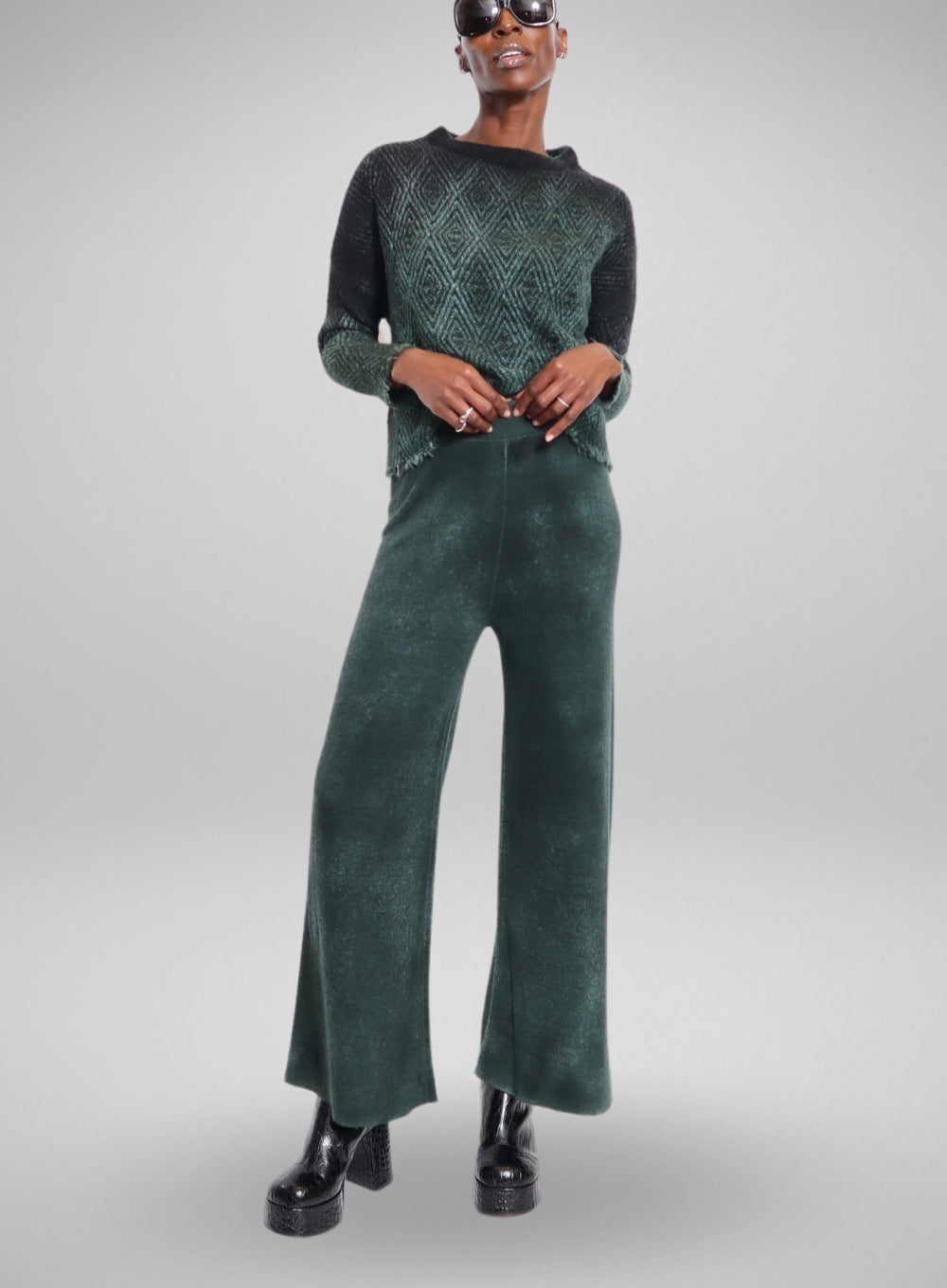 AVANT TOI | Cashmere Wool Needle Stitched Trouser