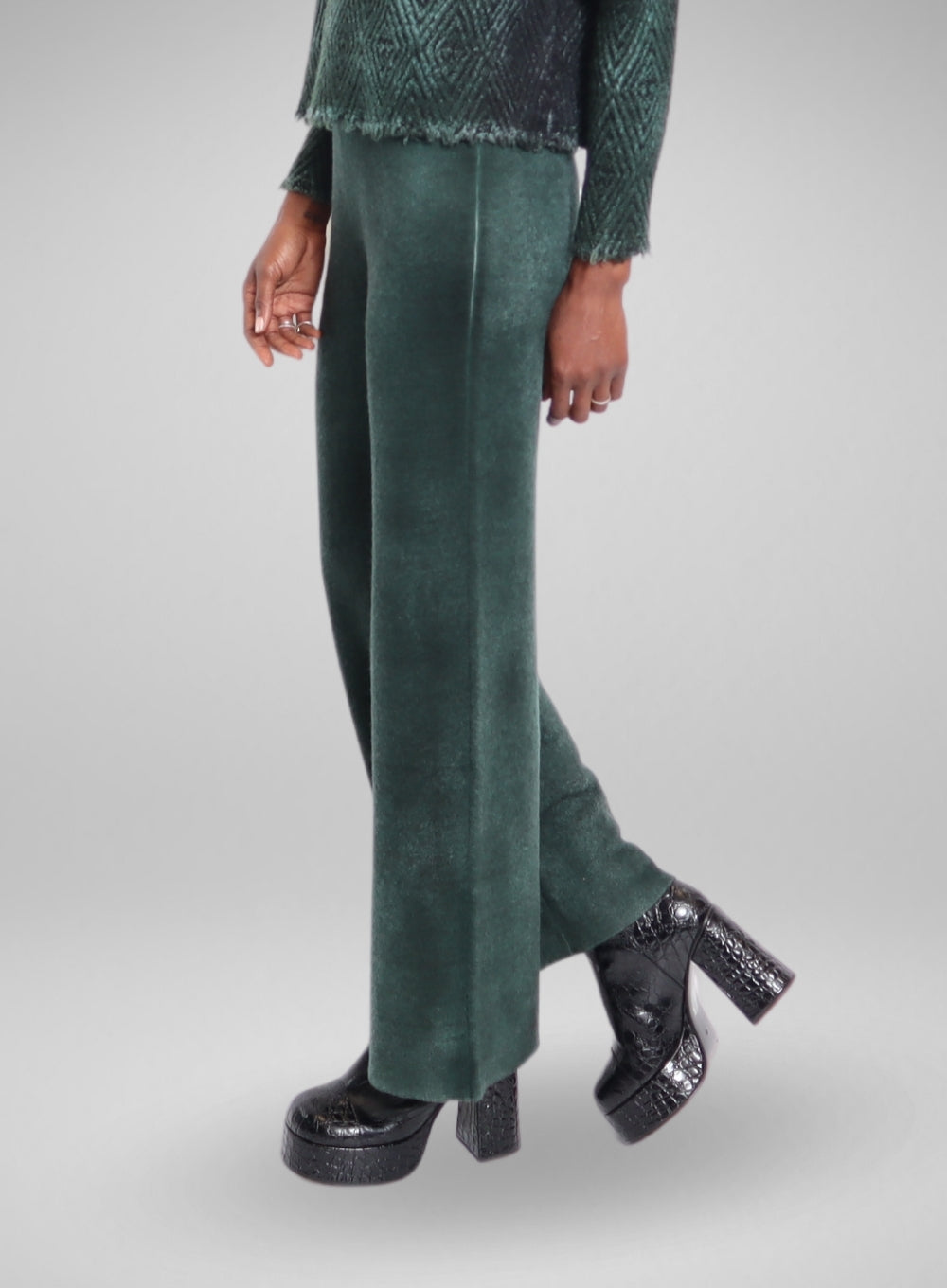 AVANT TOI | Cashmere Wool Needle Stitched Trouser