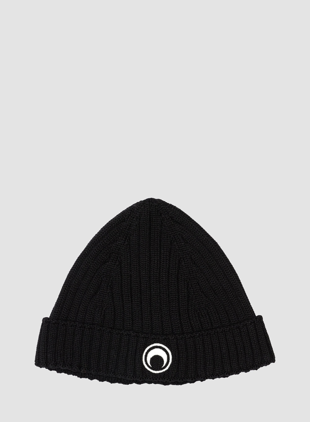 MARINE SERRE | Ribbed Logo Beanie