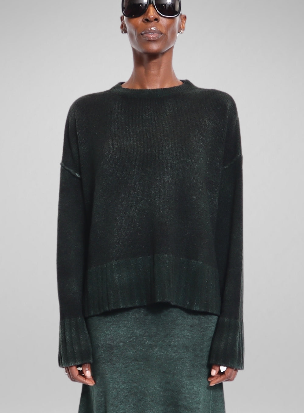 AVANT TOI | Mini Bouclè Round Neck Pullover