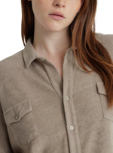 MAJESTIC FILATURES | Cotton Modal 3/4 Sleeve Pocket Shirt