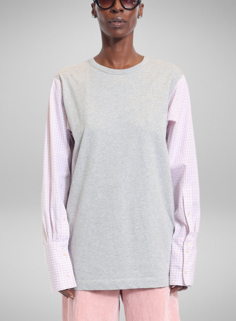 DRIES VAN NOTEN | Deconstructed Contrast Sleeve Top