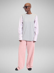 DRIES VAN NOTEN | Deconstructed Contrast Sleeve Top