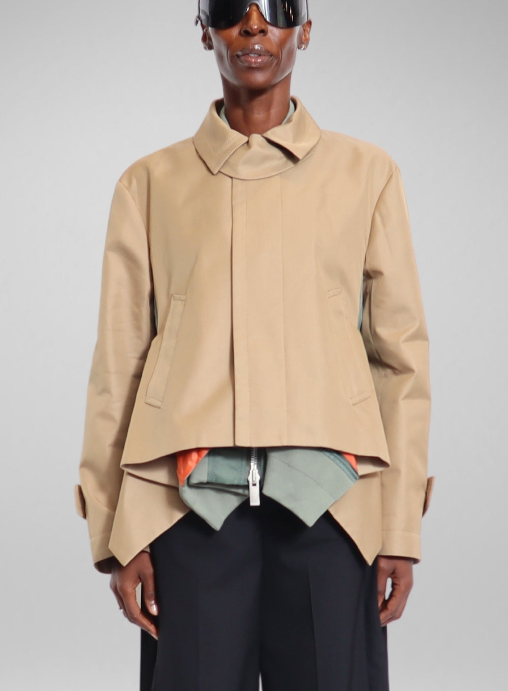 SACAI | Cotton Gabardine Nylon Twill Mix Blouson