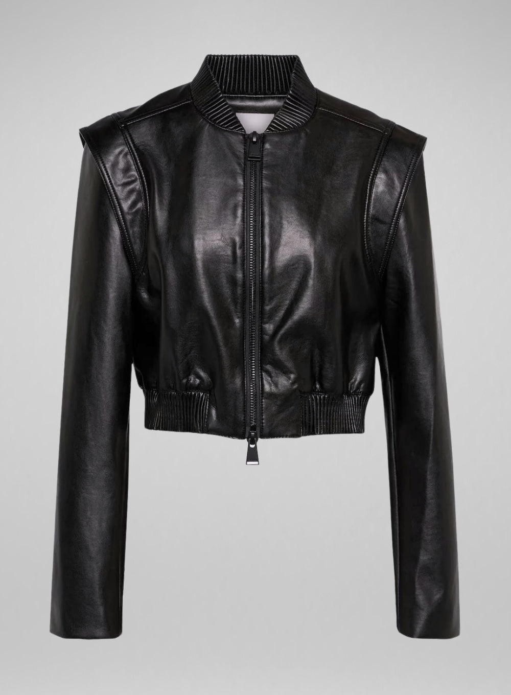 SIMKHAI | Doreen Vegan Leather Bomber Jacket