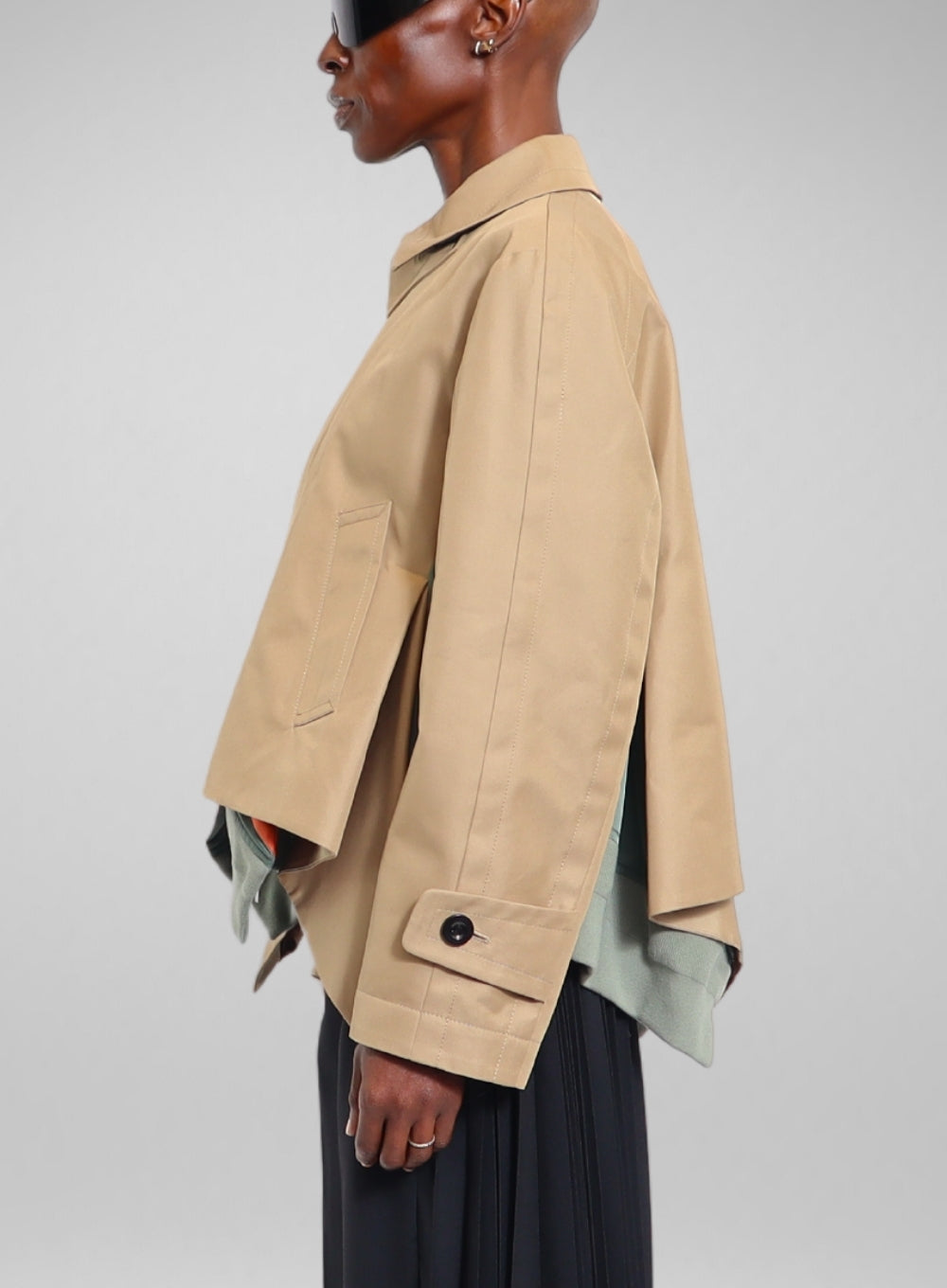 SACAI | Cotton Gabardine Nylon Twill Mix Blouson