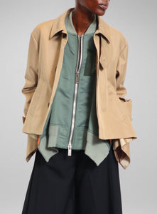 SACAI | Cotton Gabardine Nylon Twill Mix Blouson