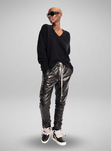 RICK OWENS | Leather Bela Joggers