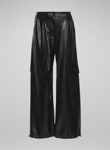 SIMKHAI | Sofia Vegan Leather Cargo Pant