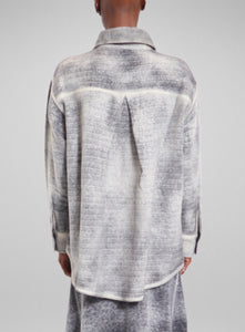 AVANT TOI | Cashmere Wool Net Fabric Button-Up Shirt