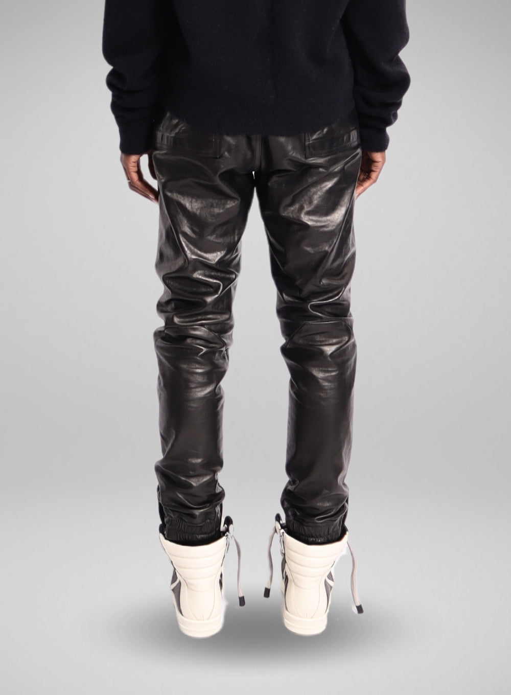 RICK OWENS | Leather Bela Joggers