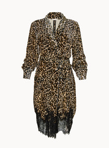 GOLD HAWK | Velvet Animal Print Robe