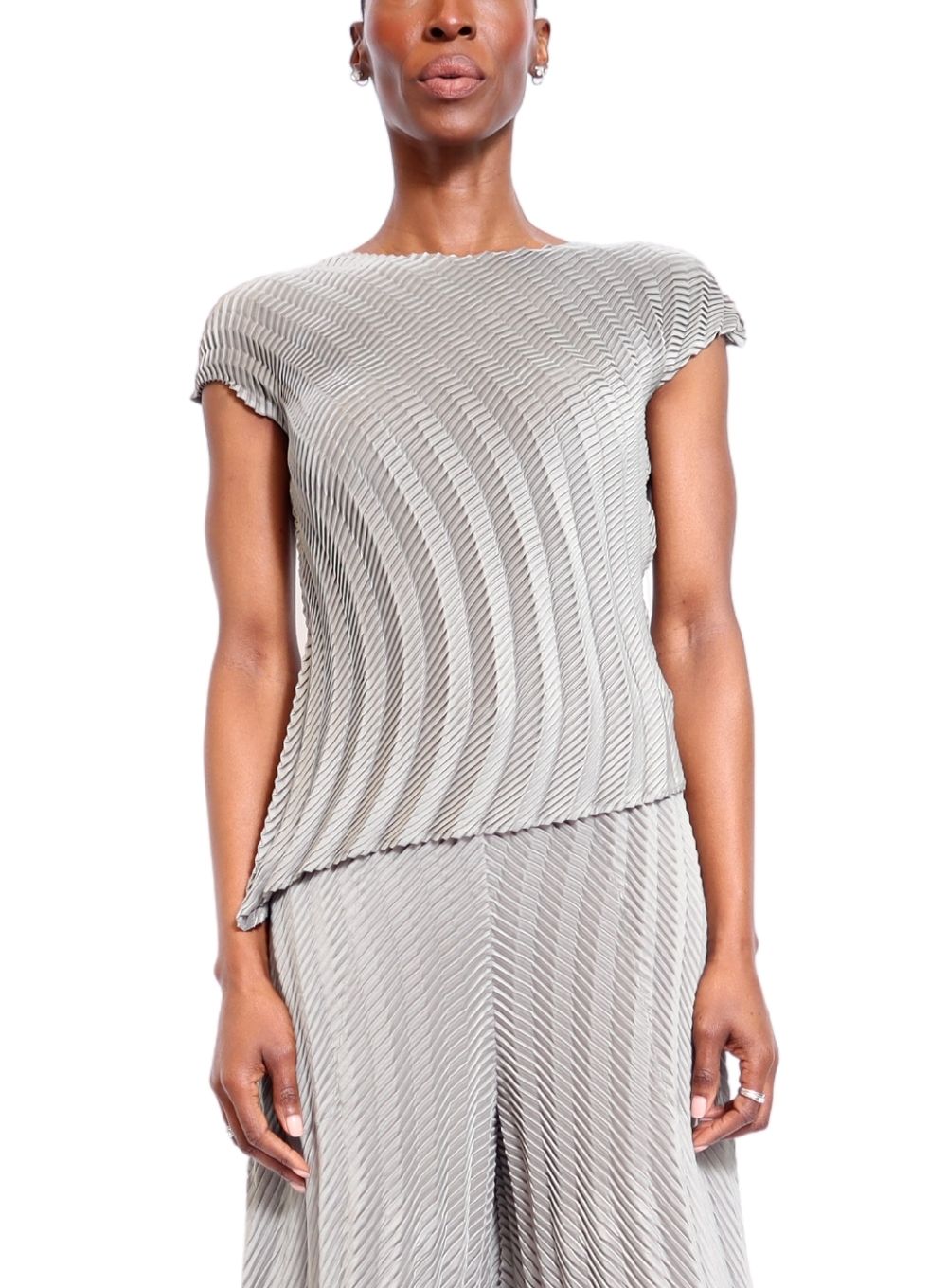 ISSEY MIYAKE | Gem Pleats Short Sleeve Top